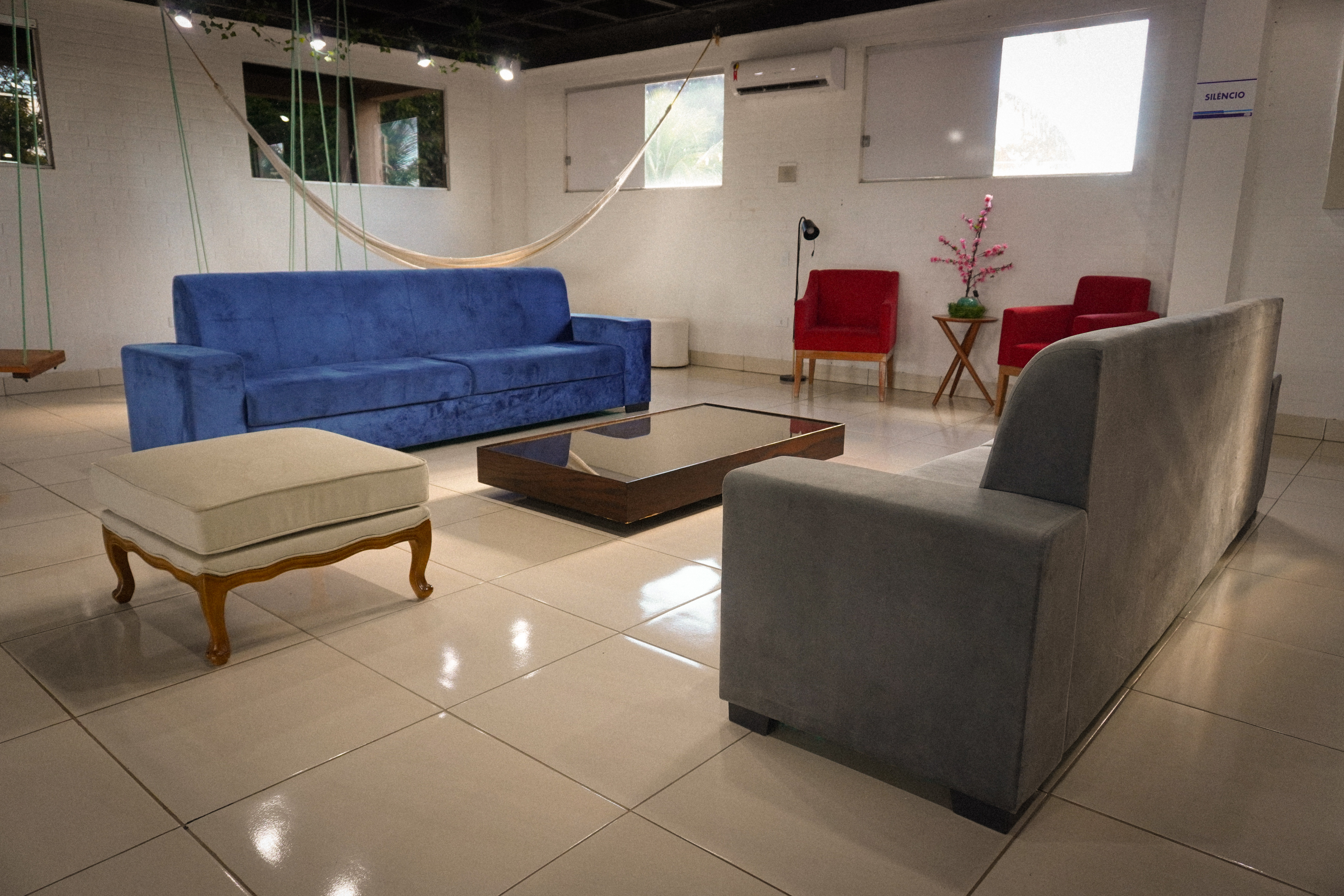 Espaço de convivência na Biblioteca